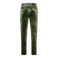 thumbnail image 4 of Men's British Style Velvet Suit Pants, Straight Leg Retro Dress Trousers with Expandable Elastic Waist and Pockets, Business Casual Office Pants for Daily Wear Blackish Green L, 4 of 8