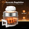 thumbnail image 3 of 18QT Glass Air Fryer, 1400W Freidora de Aire de Cristal Convection Oven, Glass Air Fryer Non Toxic Borosilicate, Glass Airfryer 32°F-482°F/ 0 ℃ -250 ℃, 3 of 7