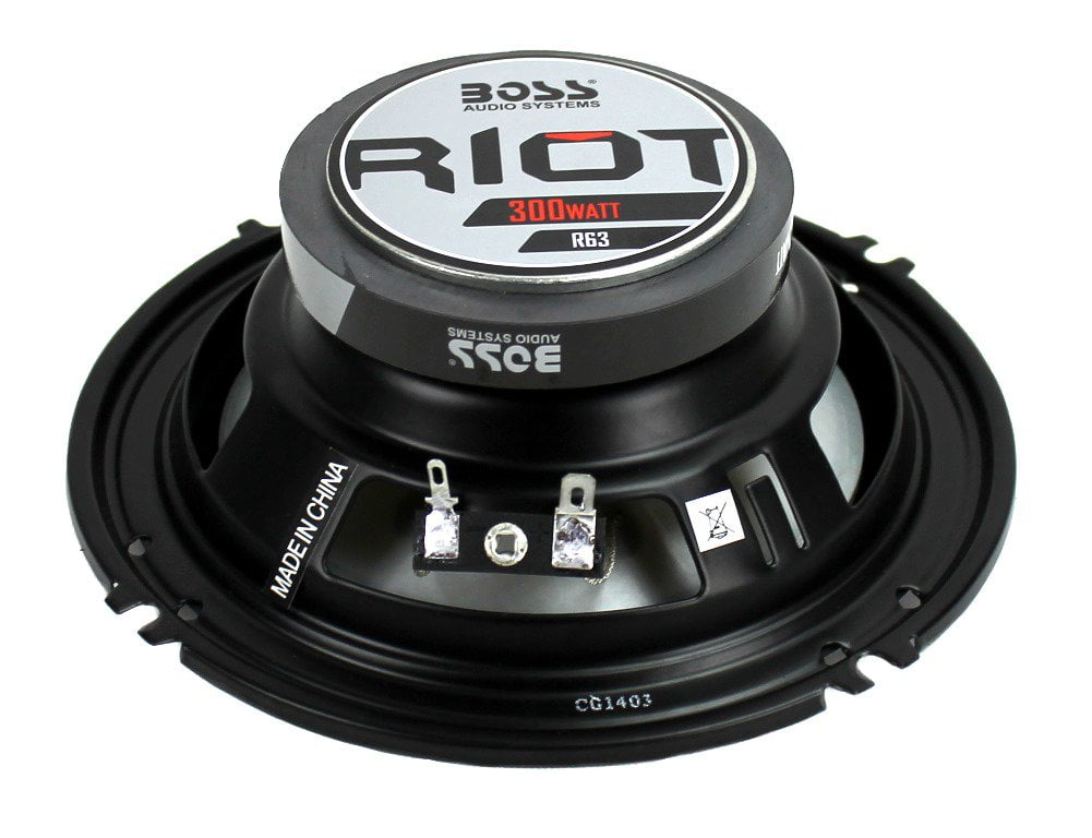 4) New Boss Riot R63 6.5" 600W 3 Way Car Audio Coaxial Speakers Stereo