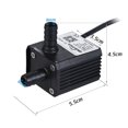 thumbnail image 2 of Mini Submersible Brushless Oil Water Pump Ultra-quiet Max. Lift 3 Meters 220L/H DC 12V for Fish Tank Aquarium Fountain Circulating, 2 of 7