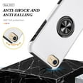 thumbnail image 2 of Case for iPhone 7 Plus iPhone 8 Plus,Dual Layer Hard Military Case with 360 Degree Ring Stand Silicone Bumper Shockproof Protective Case (Camera Protection) Magnetic Car Holder Cover-Silver, 2 of 14