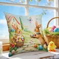 thumbnail image 7 of Pillow Covers 18x18, Easter Decorations Throw Pillow Covers, Spring Decor for Home Bedroom Couch Cushion Cover, Multicolor, 7 of 7
