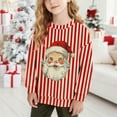 thumbnail image 2 of Taqqpue Boys Girls Christmas Sweatshirt Long Sleeve Santa Printed Shirts Blouse Fall Winter Ugly Christmas Sweater Pullover for Kids 1-15T, 2 of 7
