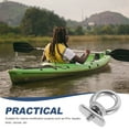 thumbnail image 4 of 2 Pcs Marine Hardware Canoe Kayak Track Mount Tie Boat Eyelet Hook Kayak Lashing Hook, 4 of 6