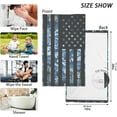 thumbnail image 2 of Dreamtimes USA American Flag Navy Camouflage Hand Towels for Bathroom 100% Cotton 2 pcs Face Towel 16 x 28 inch, Absorbent Soft & Skin-Friendly, 2 of 6