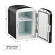 thumbnail image 4 of Mini refrigerador Chefman  Portátil Con Puerta De Espejo 4lt, 4 of 5