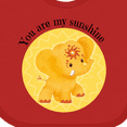thumbnail image 4 of Inktastic You Are My Sunshine Elephant Etana Yellow and Cute Boys or Girls Baby Bib, 4 of 4