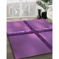 thumbnail image 3 of Ahgly Company Tapis d'Intérieur Ronds Transitionnels Lavables à la Machine, Magenta Foncé Violet, 4 Pieds Rond, 3 of 7