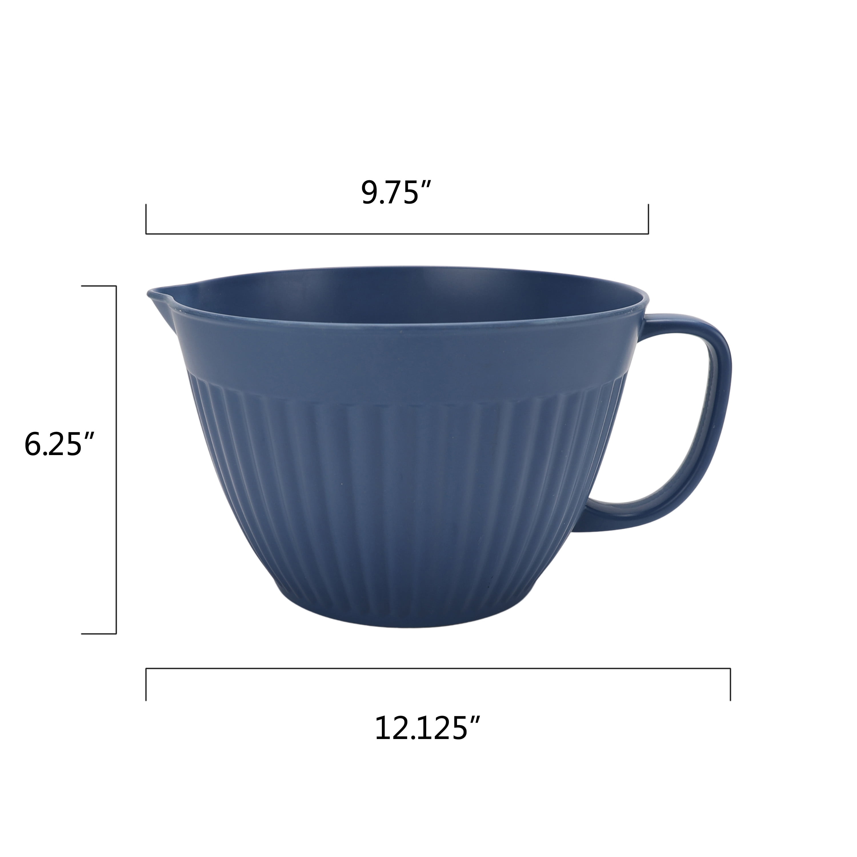 The Pioneer Woman Delilah 14-Piece Bamboo Melamine Batter Bowl Set, Blue