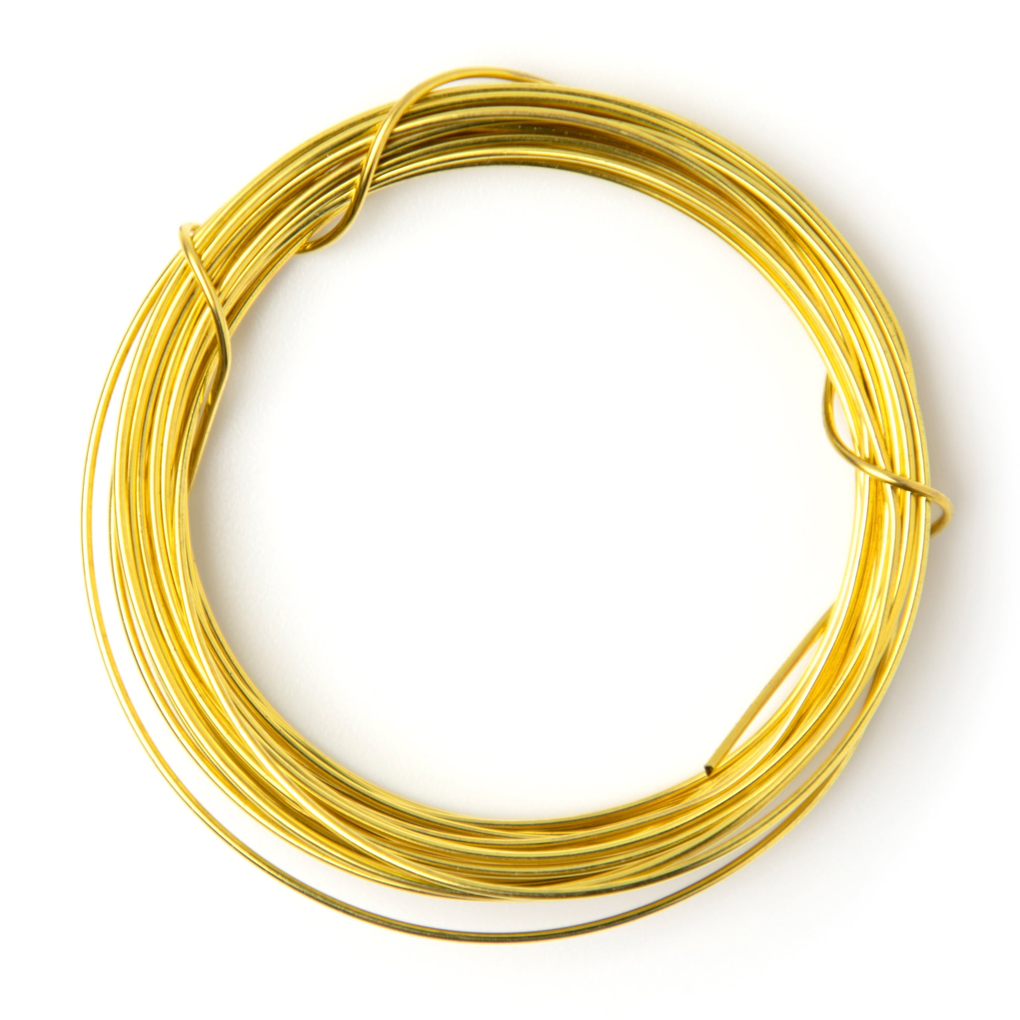 (2 pack) Cousin DIY Coated Copper Wire, Gold Finish, 18 Gauge, 14 ft Roll