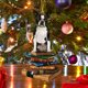 thumbnail image 5 of Puntoco Colgante con forma de árbol de Navidad, adorno navideño con forma de perro, colgante de trineo, libros navideños, adornos acrílicos, regalos para amantes de los libros, adornos navideños, 5 of 6