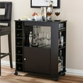 thumbnail image 2 of Pemberly Row Mobile Home Bar Cabinet in Dark Brown, 2 of 5