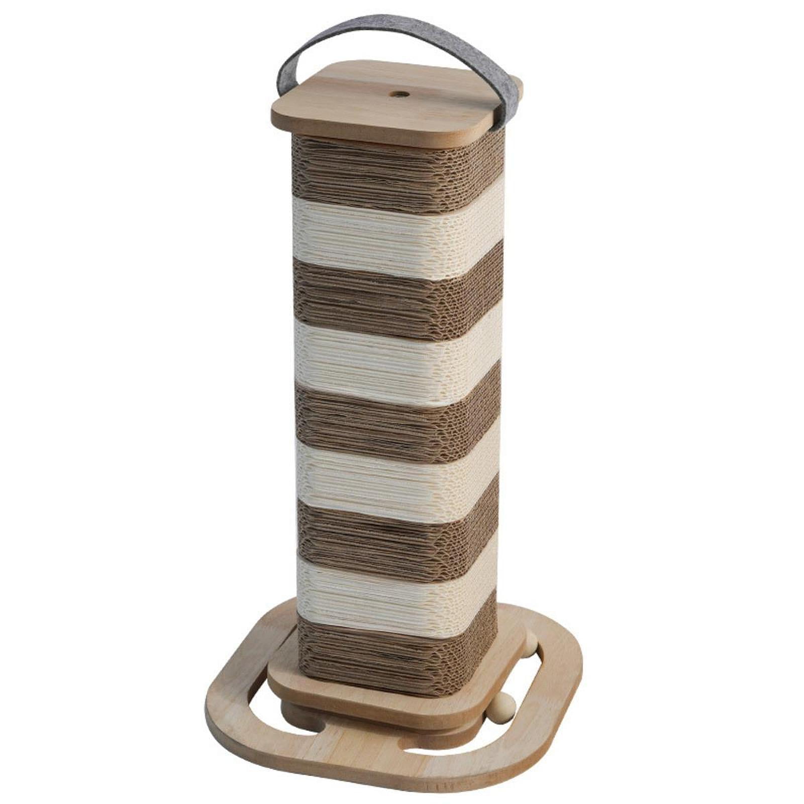 FITYLE Cat Scratch Post,Cat Scratcher,Vertical Interactive Pet Toy for Indoor Cats and Kittens,Kitten Toys,Cat Toy,Cat Climbing Pole S