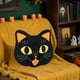 thumbnail image 5 of Cojín decorativo con forma de gatos negros de Halloween | Cojín decorativo para sofá del dormitorio | Suave acento festivo de peluche | 13x11,5 pulgadas | 1 Pieza | Construcción duradera, 5 of 8