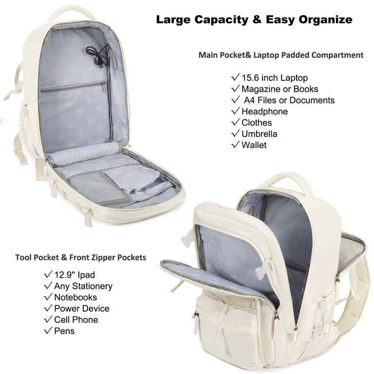 AO ALI VICTORY Travel Backpack for Women Men 15.6 Inch 