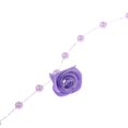 thumbnail image 4 of 10 metros satén rosa perla cinta collar de perlas guirnalda de perlas cordón de perlas con flores para pasteles o costura, ramos, sastres Púrpura Macarena Cadena de cuentas de flores, 4 of 7