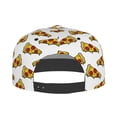 thumbnail image 4 of Haiem Pizza Classic Snapback Cap Flat Bill Hat Baseball Cap Adjustable Size Cotton Dad Hat, 4 of 9