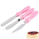 thumbnail image 1 of Juego de espátulas para glaseado, espátulas de plástico para pasteles de acero inoxidable para untar crema, decorar pasteles, pasteles para glasear, 1 of 5
