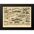 thumbnail image 2 of Lawton 18x14 Black Modern Framed Museum Art Print Titled - St Louis Missouri - Lawton 1884, 2 of 5