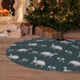 thumbnail image 6 of Sikiie Turtle Chrysanthemum 30-48 inches {designName} Print Christmas Tree Skirt Snowman Xmas Tree Skirt with Edge Christmas Decorations for Holiday Party36", 6 of 7