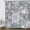 Grey, variant on Christmas Snowflake Shower Curtain Set for Bathroom, Winter Teal Decorative Curtains, 72X84IN