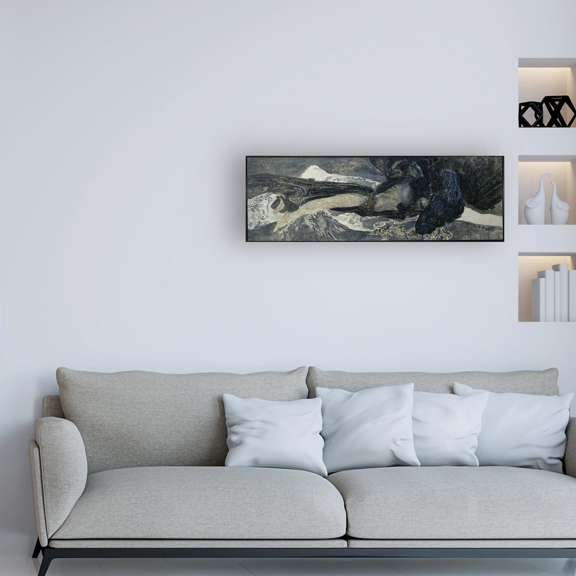 Mikhail Vrubel 'Flying Demon' Canvas Art
