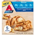 thumbnail image 1 of Barra de snack Atkins Peanutty Overload con proteína y fibra, 5 unidades, 1 of 8