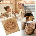 thumbnail image 5 of Carved Wooden Cookie Mold Kitchen Cookie Cutter Gingerbread,Cookie Stamp Molds for Springerle,Tragacanth,Marzipan,Gingerbread (Bird), 5 of 9