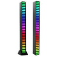 thumbnail image 1 of RGB Voice Control Music Lamp, 32-LED Audio Reactive Light Bar with 18 Colors, Portable Mini LED Strip for Parties Stage Karaoke Home Decor, Black, 1 of 5