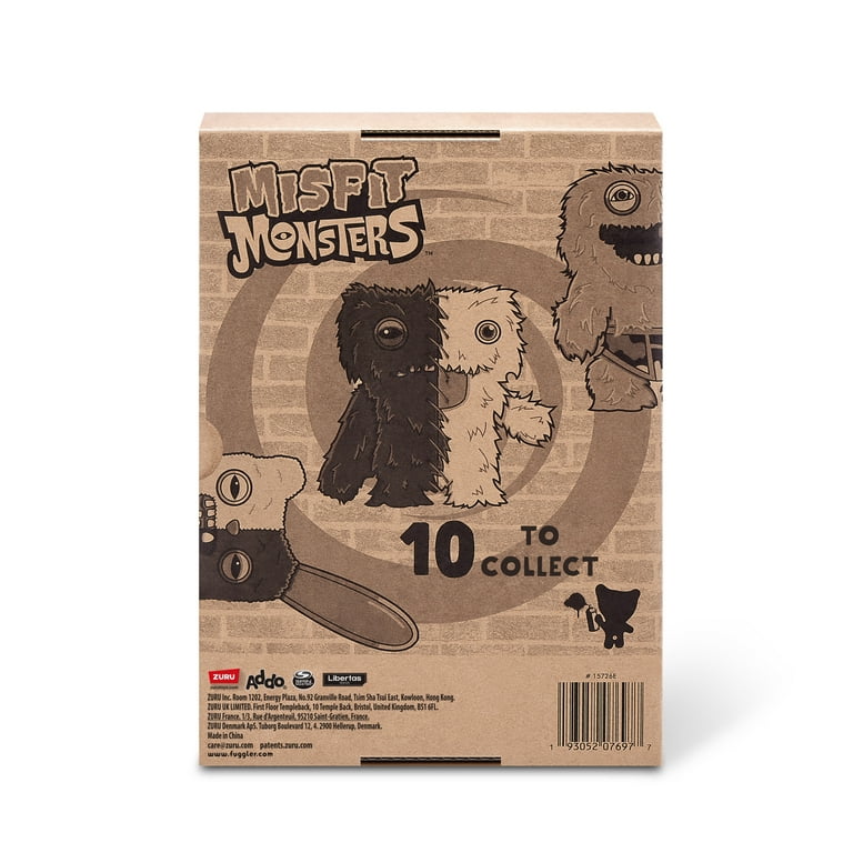 【海外限定】fuggler ぬいぐるみ　日本未発売Misfit Monsters Fuggler Misfit Monsters 9 inch (Reekalien - Purple & Black