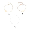 thumbnail image 4 of Brazalete de eslabones de cadena Qarigey ajustable plata, 4 of 6