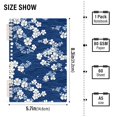 thumbnail image 2 of FORMRS 1-Subject Spiral Notebook 8" x 5" College Ruled 60 Refillable Sheet A5 Hard Cover, Floral Ocean Waves, 2 of 7