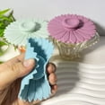 thumbnail image 5 of Fundas de silicona para tazas con forma de girasol (juego de 3), tapas de silicona multicolor para tazas, vasos, fundas flexibles para tazas, teteras, 5 of 5