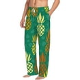 thumbnail image 3 of Kdxio Pineapples1 Print Men's Sleep Pajama Pant Lounge Pants with Pockets, 3 of 8