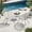White, variant on Leumius Set of 2 Modern Accent Chair with PE Rattan, Outdoor Accent Chair for Pool Beach Patio Lawn Black