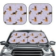thumbnail image 2 of Daiia German Shepherd Dog 2PCS Car Windshield Sun Shade, Foldable Sun Shield for Car Front Window, Auto Sun Blocker Visor Protector Universal for Truck SUV Pickup-Medium, 2 of 7