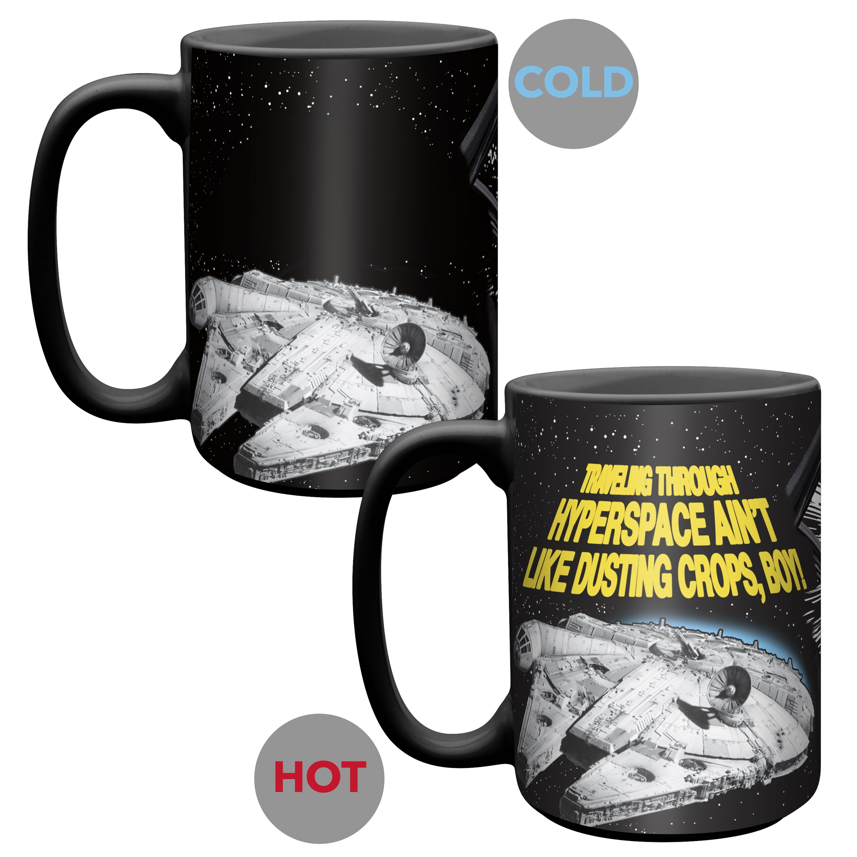 Star Wars, Dining, Star Wars Lightspeed Millennium Falcom Color Changing  Coffee Mug New 5 Ounce