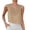 Khaki, variant on Crop Tank Tops for Women Lightweight Casual Cotton Linen V Neck Sleeveless Shirt Going out Tops Summer Outfits