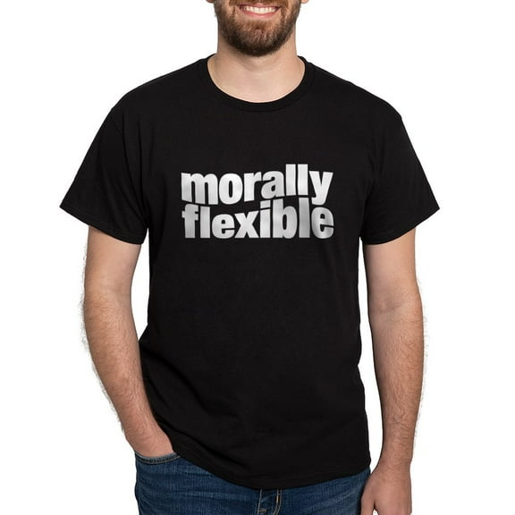 CafePress - Morally Flexible Dark T Shirt - Men's Classic Graphic Cotton T-Shirt