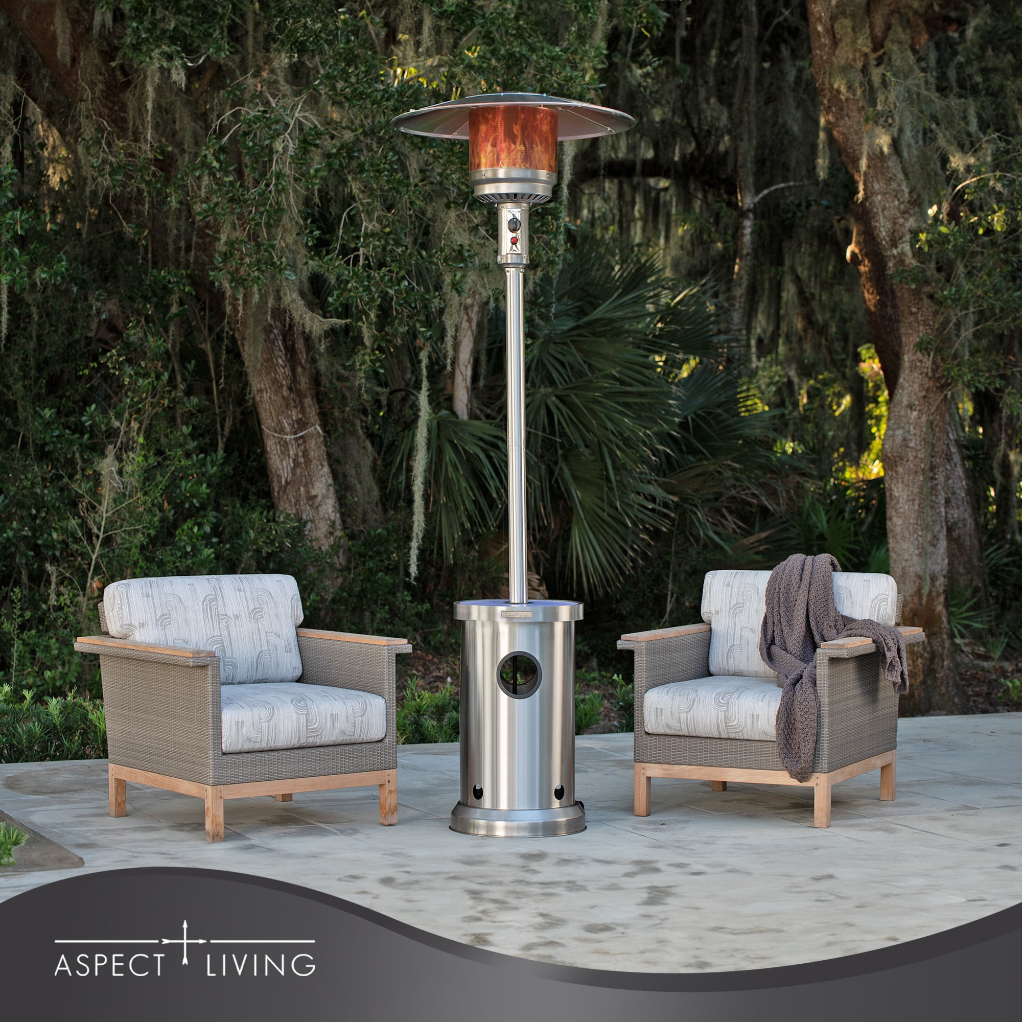 Bay Patio 48000 Btu Patio Heater Home Depot Stainless Steel Patio
