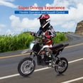 thumbnail image 3 of CazToi 36V 500W  Kids Electric Dirt Bike 15.5mph Off-Road Motorcycle Motocross Bike for Kids 14+, 3 of 7