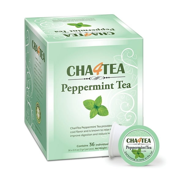 36-Count Peppermint Tea Pods for Keurig K-Cup Brewers
