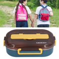 thumbnail image 4 of LHCER Stainless Steel Lunch Box Office Worker Student Child Separate Insulated Lunch Box,Multifunctional Lunch Box, 4 of 8