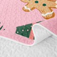 thumbnail image 5 of Manfei Christmas Happy Holiday Twin Quilt Set,Rustic Animals Twin Coverlet Set,2pcs,1 Bedspread and 1 Pillowcase, 5 of 7