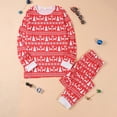 thumbnail image 1 of Ensemble de Pyjamas Tenue Parent-Enfant Costumes de Noël Patchwork à Carreaux Imprimés Vêtements de Maison Col Rond Manches Longues Pyjamas Ensemble Deux Pièces Pyjamas de Noël Ensemble Familial en Liquidation, 1 of 9