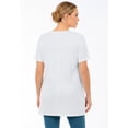 thumbnail image 2 of Roaman's Women's Plus Size Scoopneck Short Sleeve Pocket Tunic, 2 of 3
