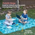thumbnail image 4 of ECR4Kids The Surf Portable Activity Lap Desk with Cushion, Flexible Seating, Light Grey, 10-Piece, 4 of 9