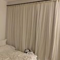 thumbnail image 2 of Double-layer Celebrity Nordic Cloth Gauze Fantasy Pleated Curtain Finished Modern Simple Fabric Bedroom Living Room, 2 of 5