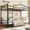Black, variant on Loft Bed Twin Size,Heavy Duty Metal Bedframe with Removable Ladder and Safety Guardrail,400 Lbs Weight Capacity,Space-Saving, Noise Free, No Box Spring Needed