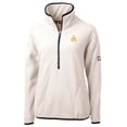 thumbnail image 2 of Women's Cutter & Buck Cream Seattle Mariners  Cascade Eco Sherpa Fleece Half-Zip Pullover Jacket, 2 of 3